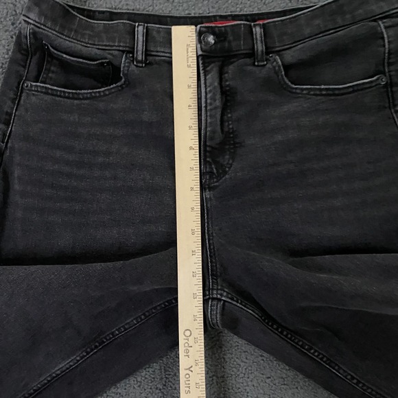 Spanx Barrel Leg Jeans Plus size 1X Stretch Denim Black High Rise 21593R - Picture 7 of 8